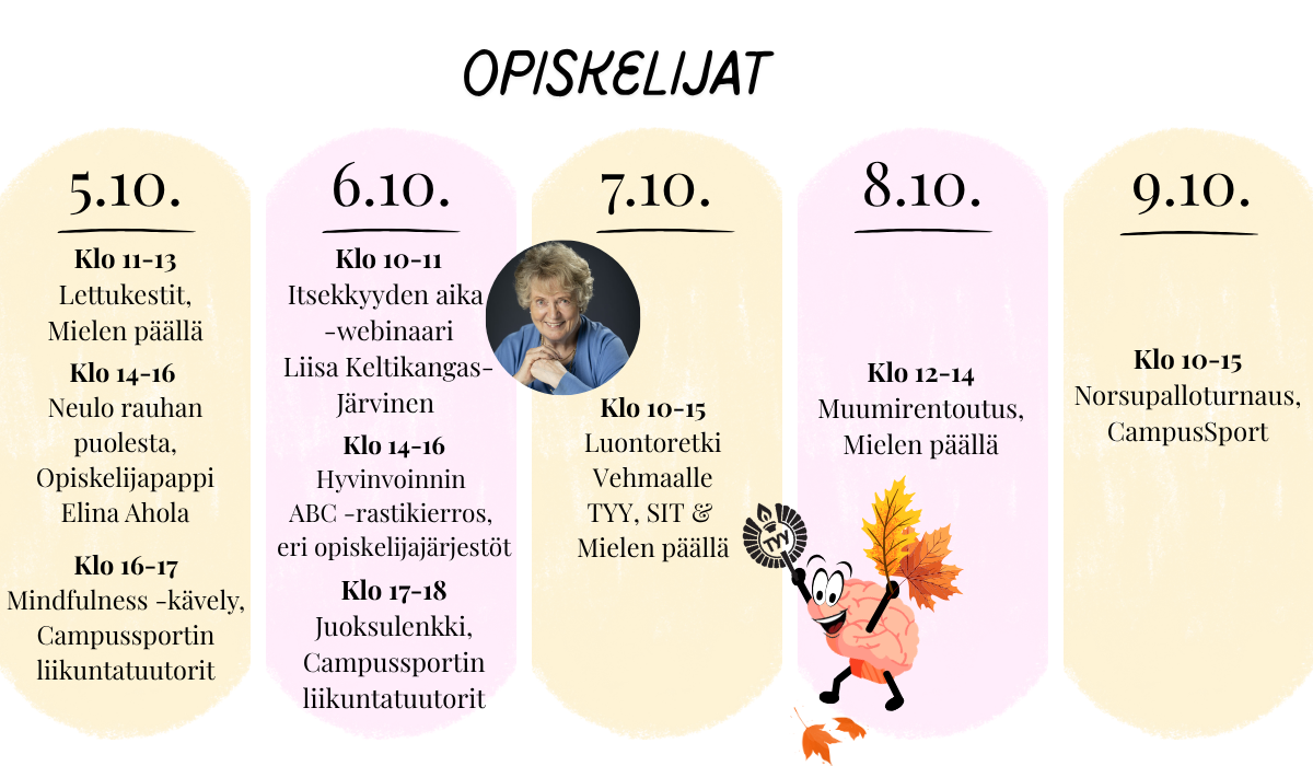 hyvinvointiviikon aikataulu